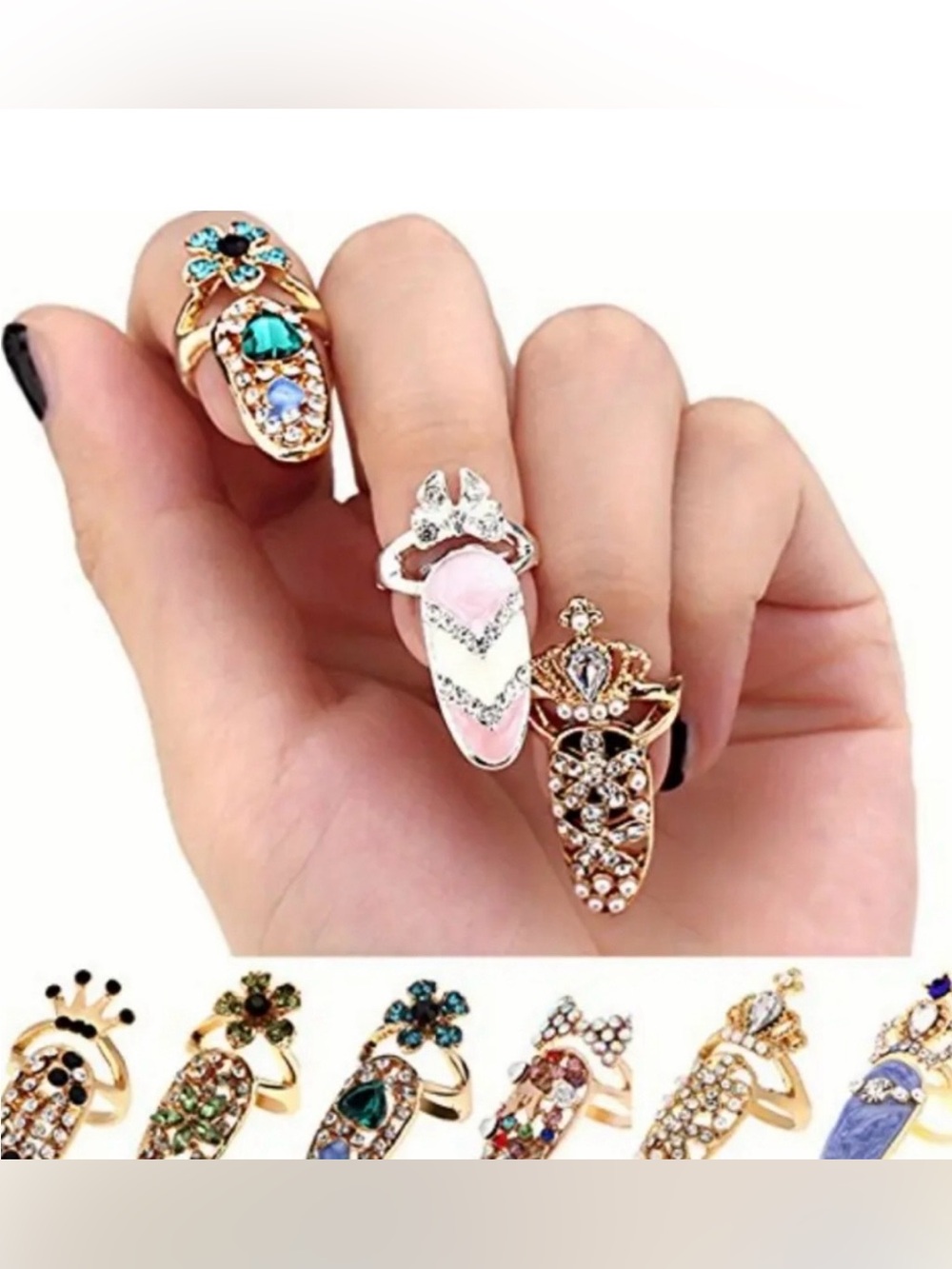 NWOT Women’s Fingernail Rings